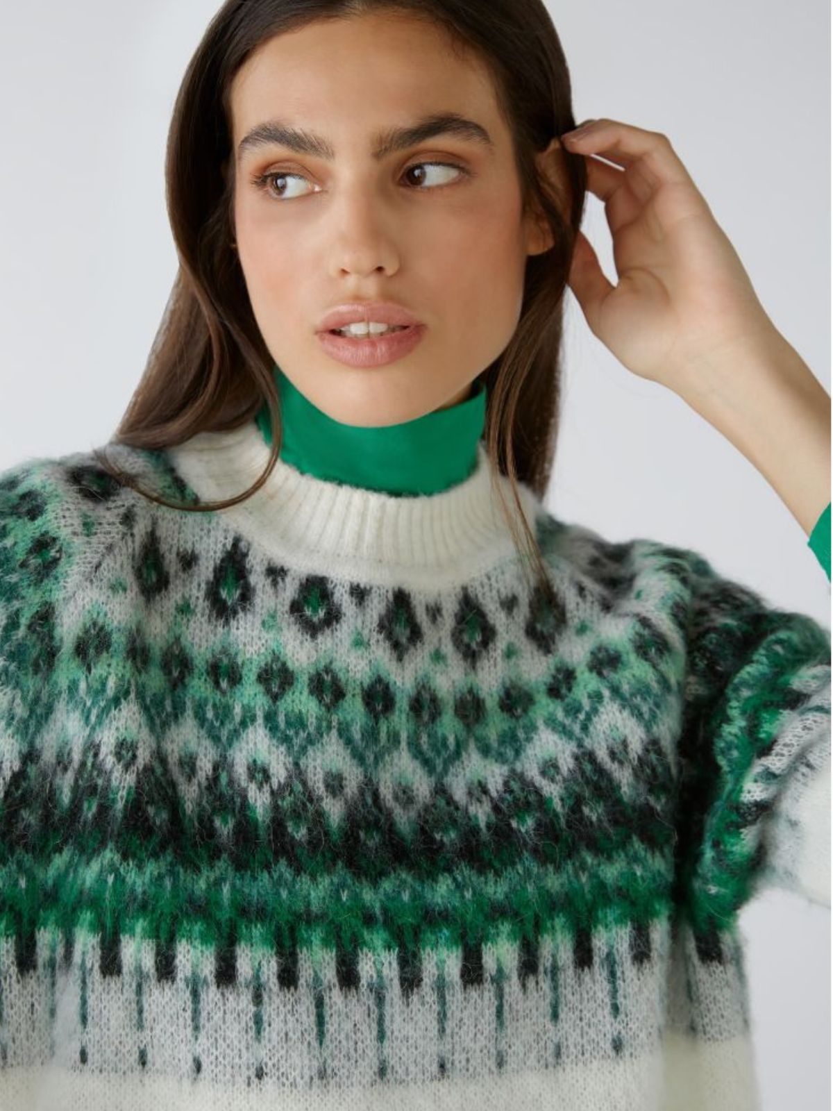 Maglia in stile norvegese con alpaca