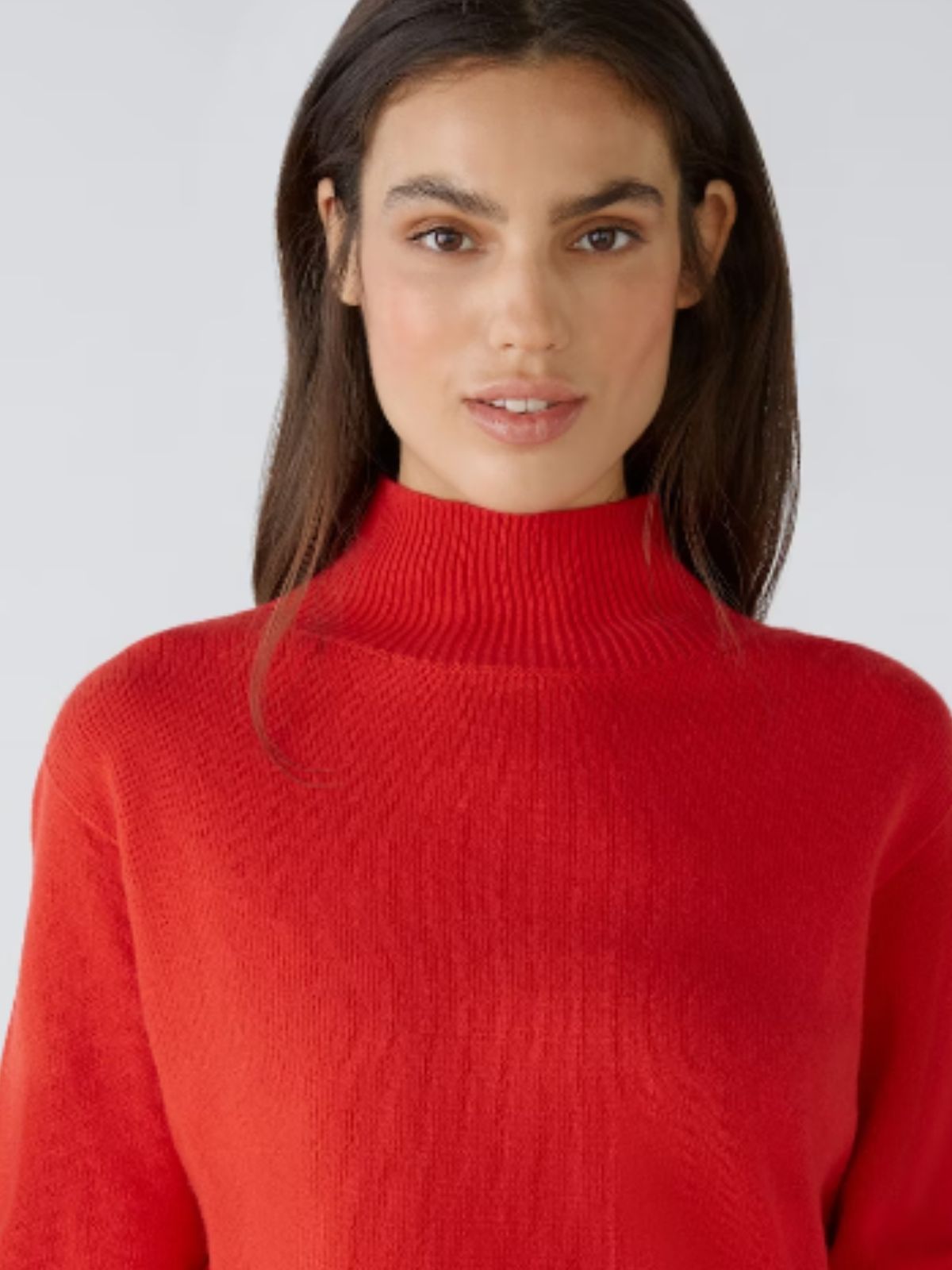 Maglia collo alto rossa