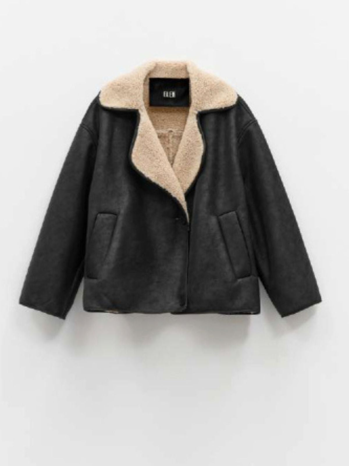 Eco-montone corto nero