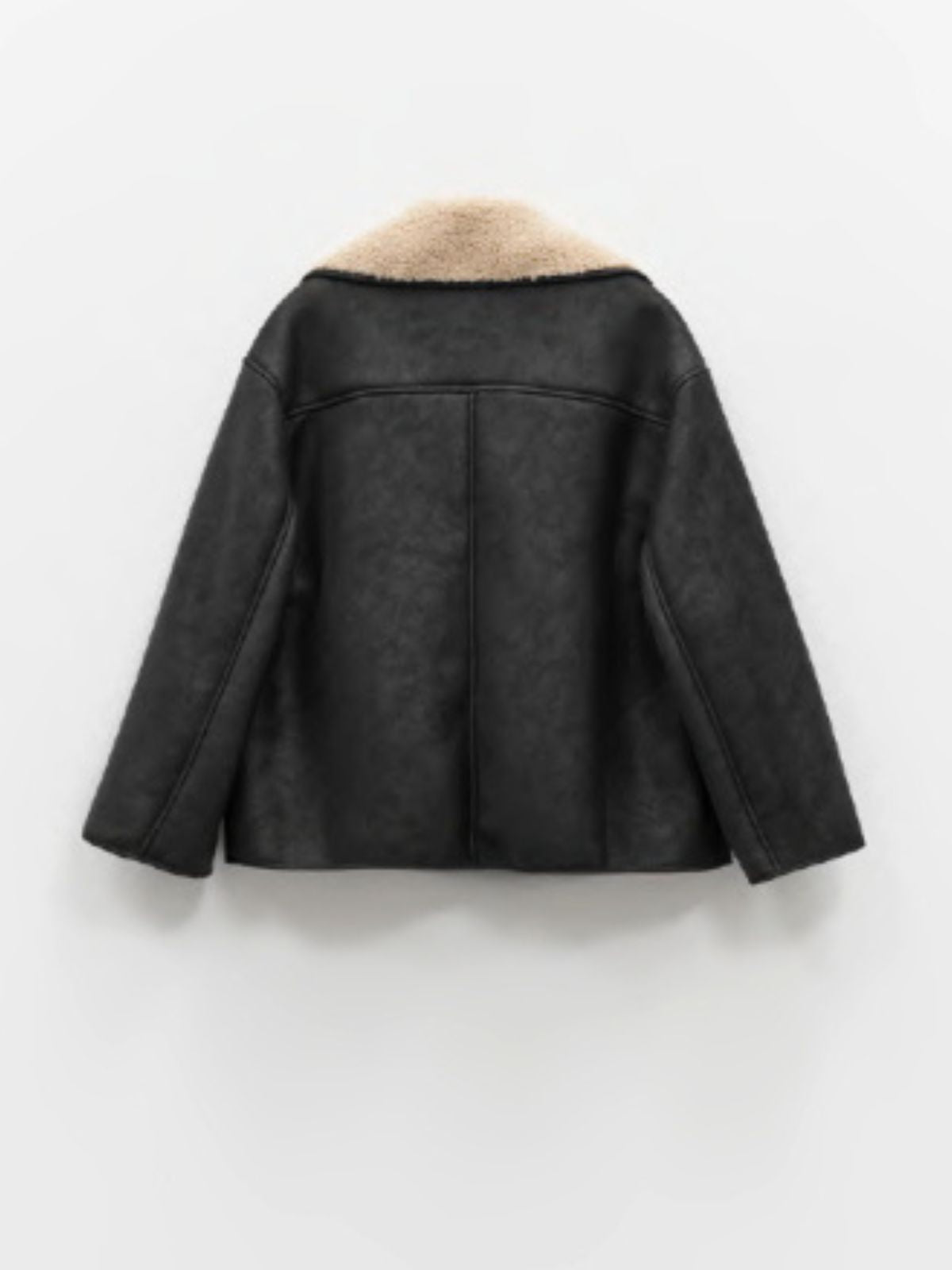 Eco-montone corto nero