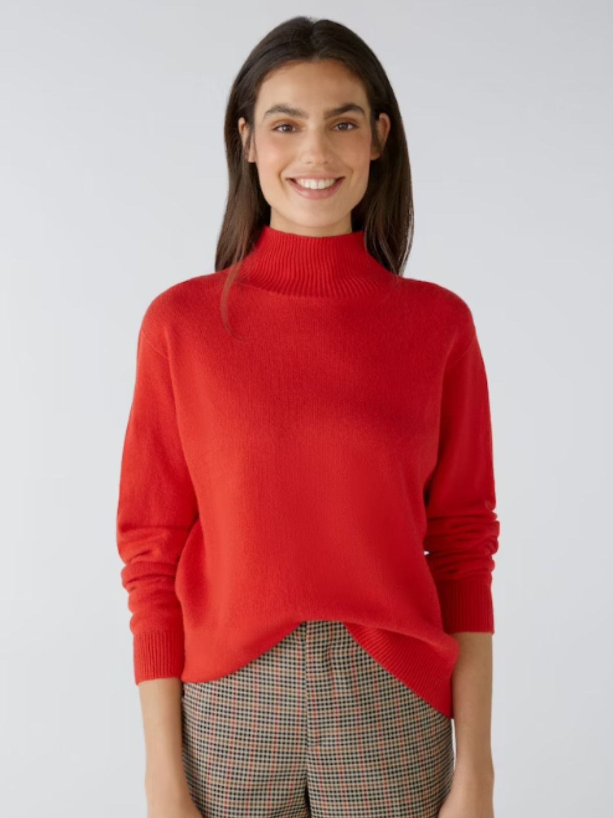 Maglia collo alto rossa