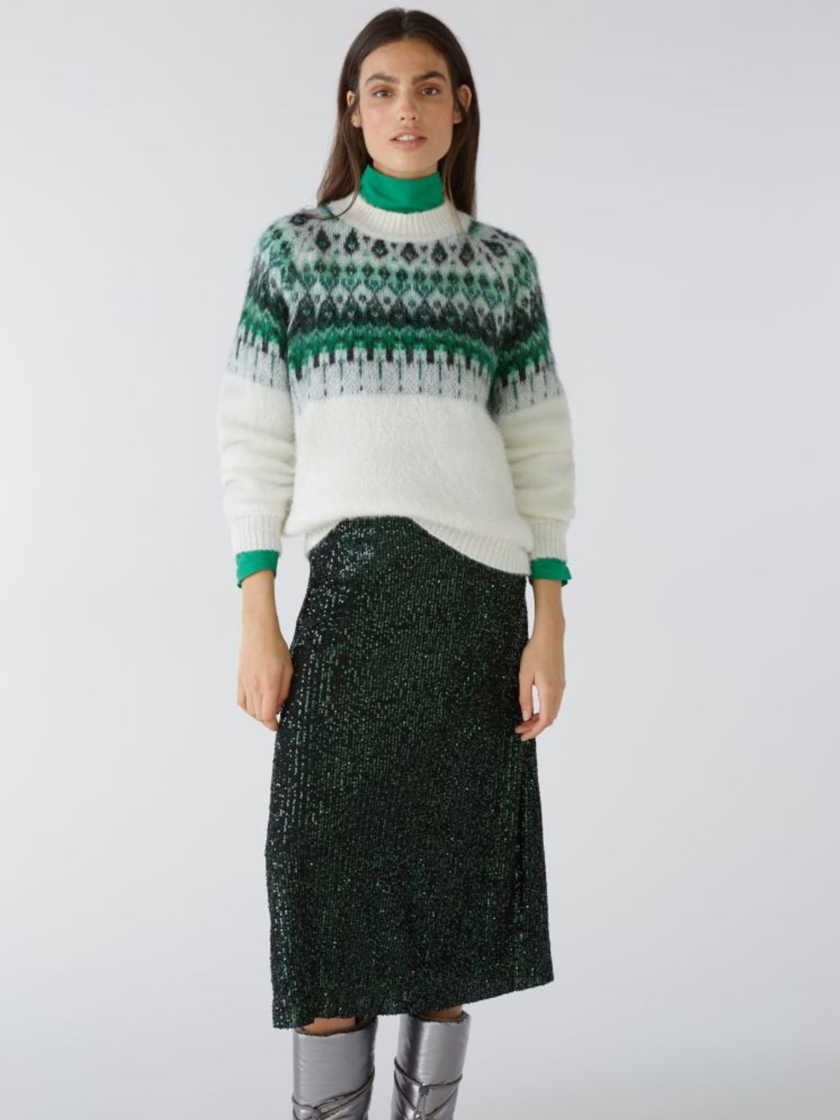 Maglia in stile norvegese con alpaca