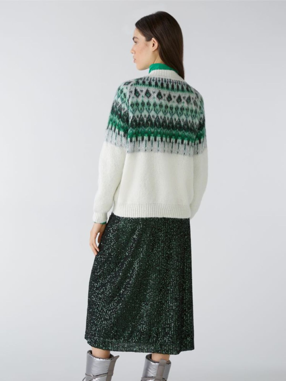 Maglia in stile norvegese con alpaca