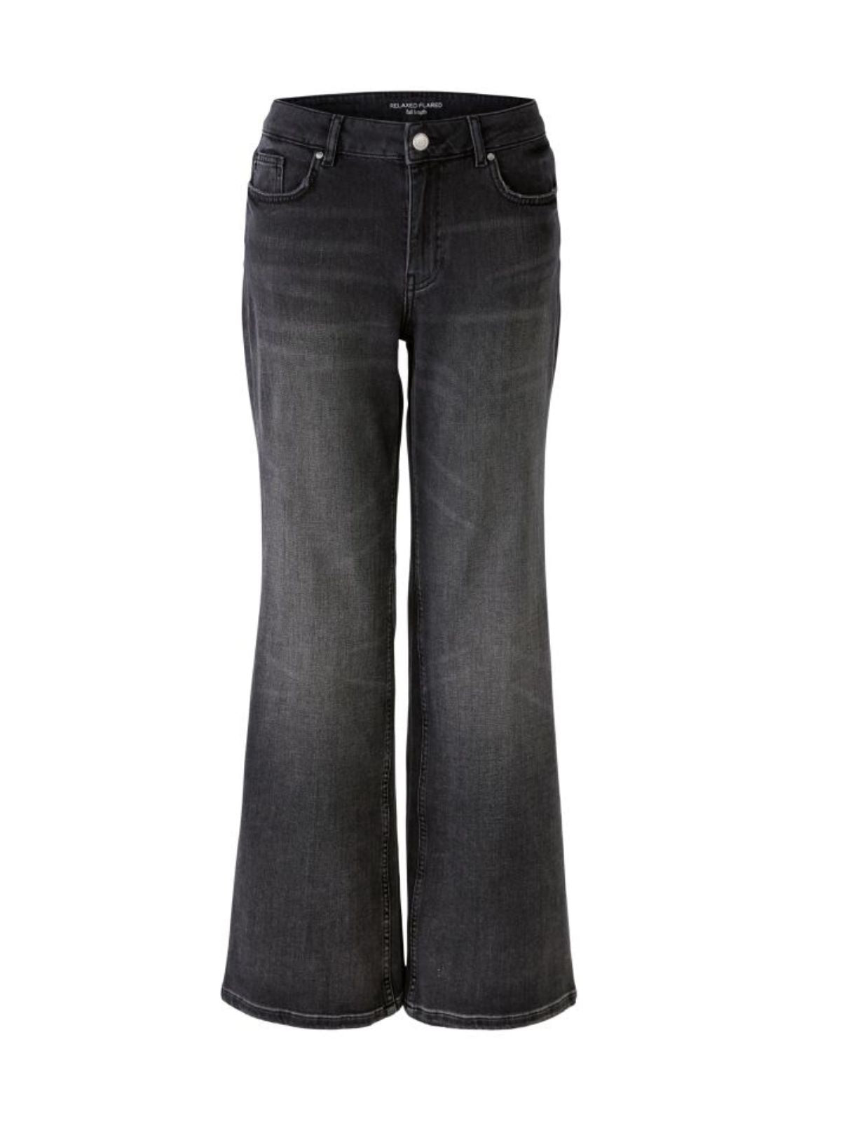 Jeans grigio scuro a palazzo