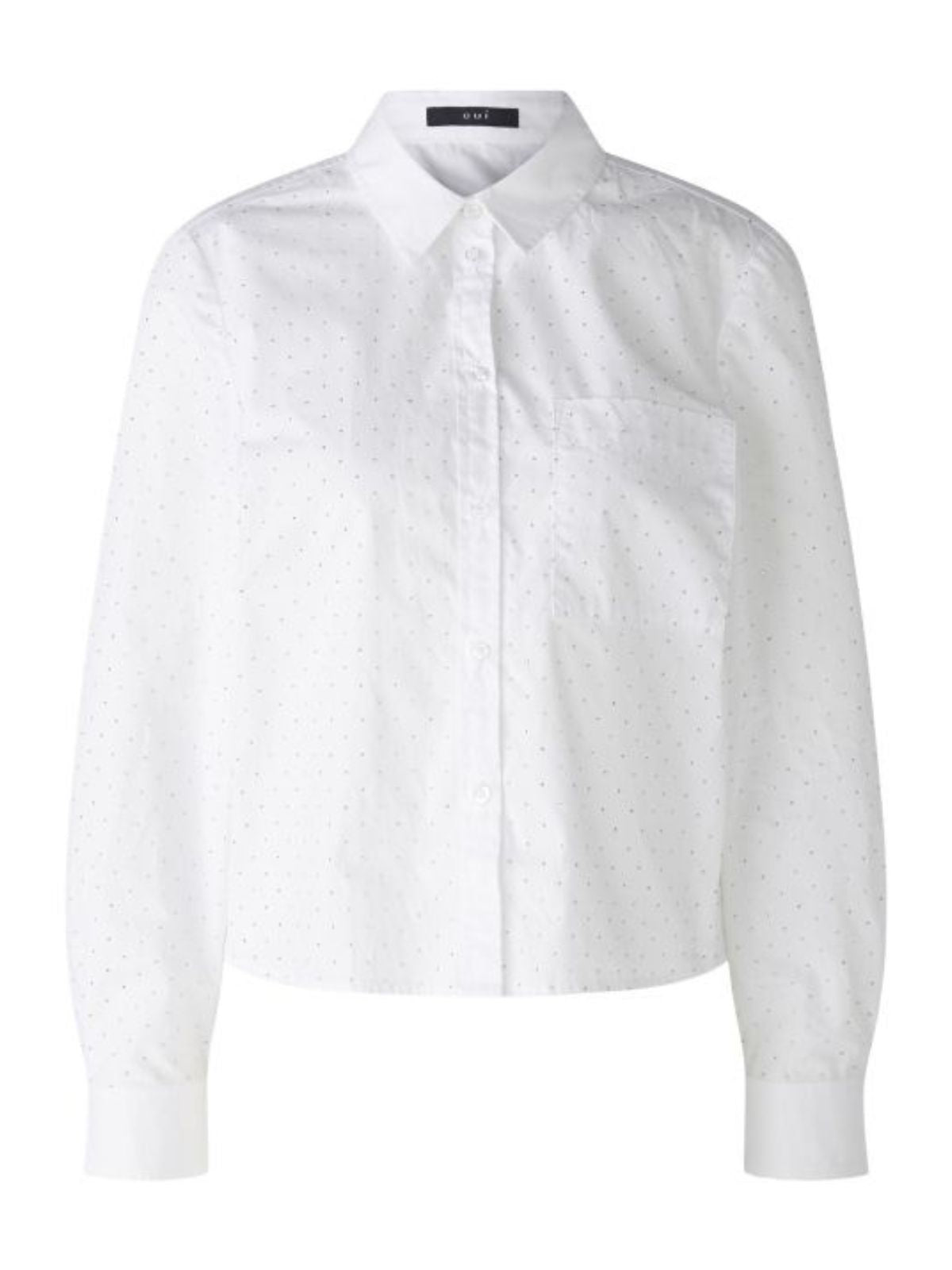 Camicia bianca con strass