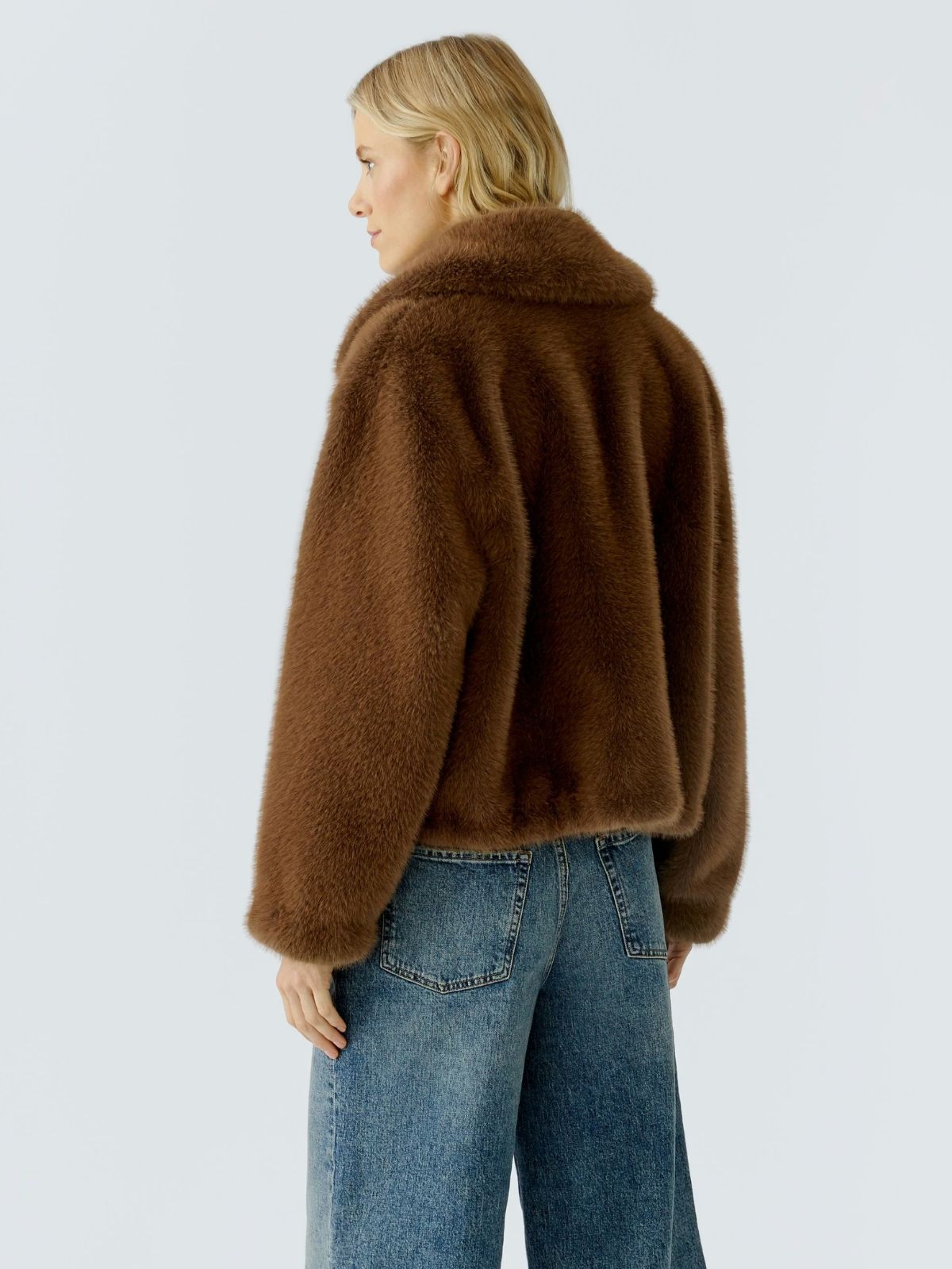 Giacca in pelliccia effetto visone