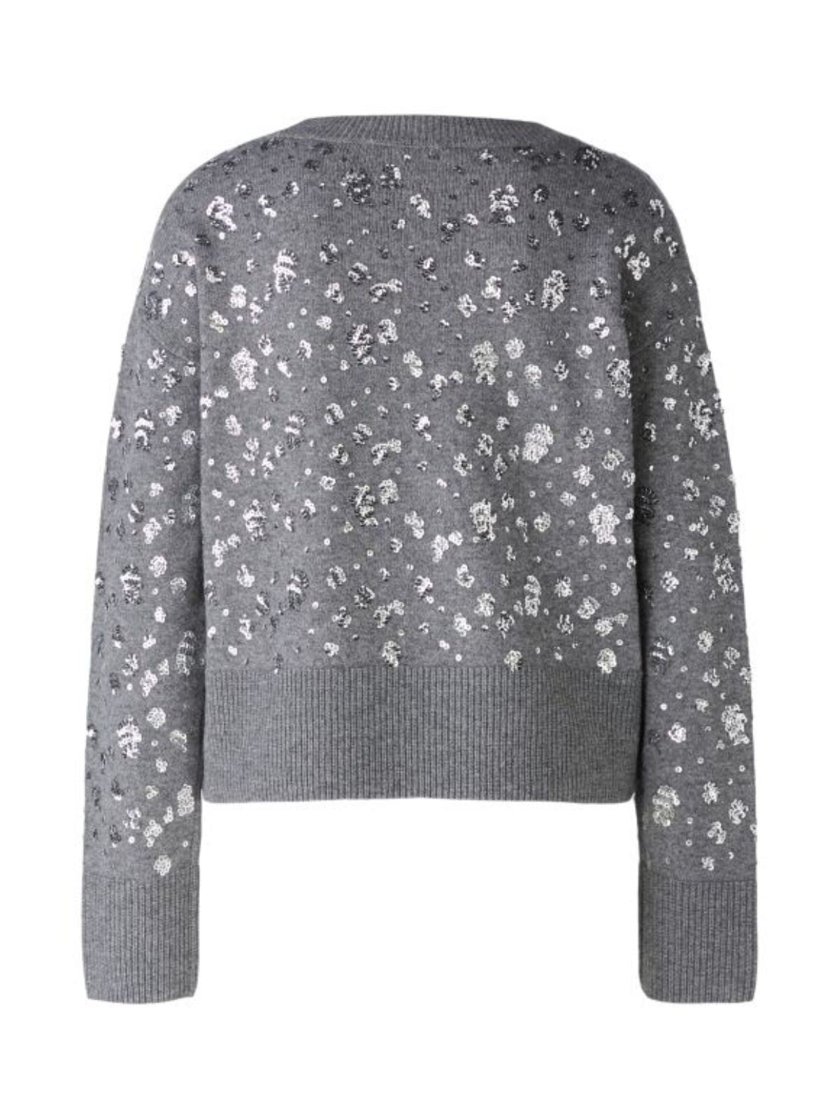 Maglia grigia con paillettes