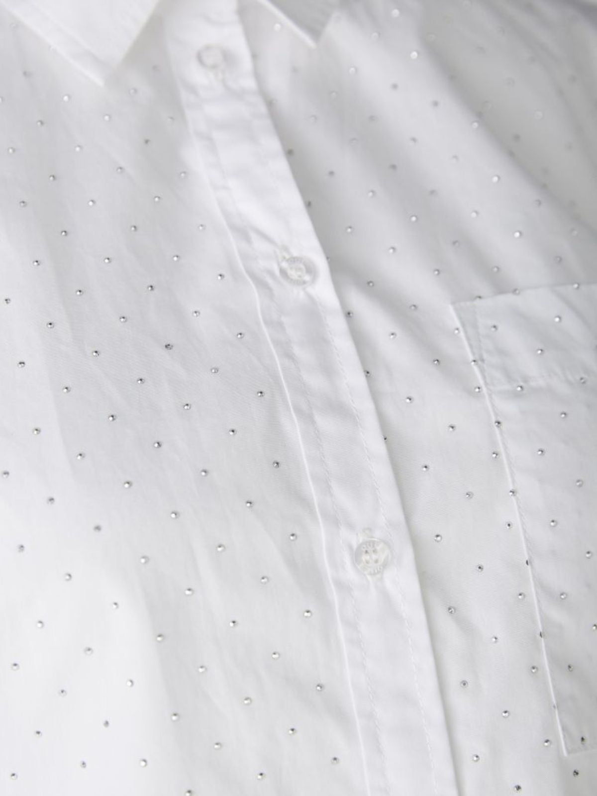 Camicia bianca con strass