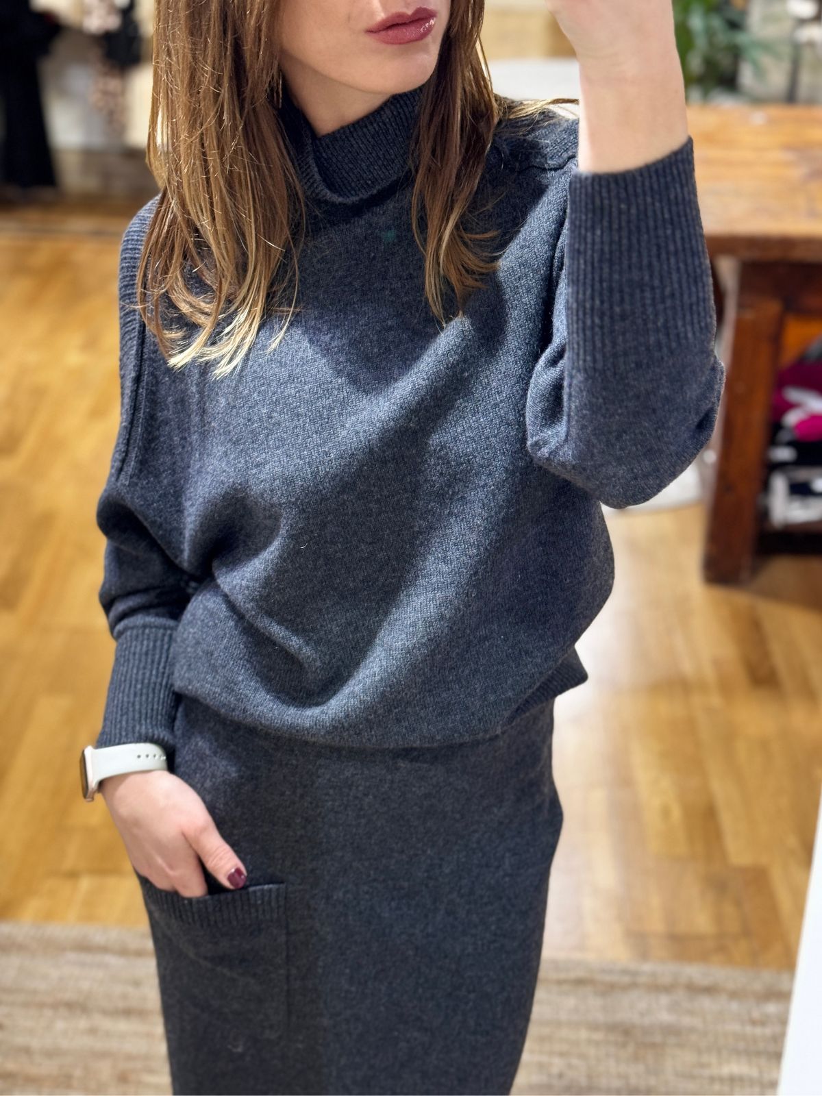 Maglia in lana e cashmere