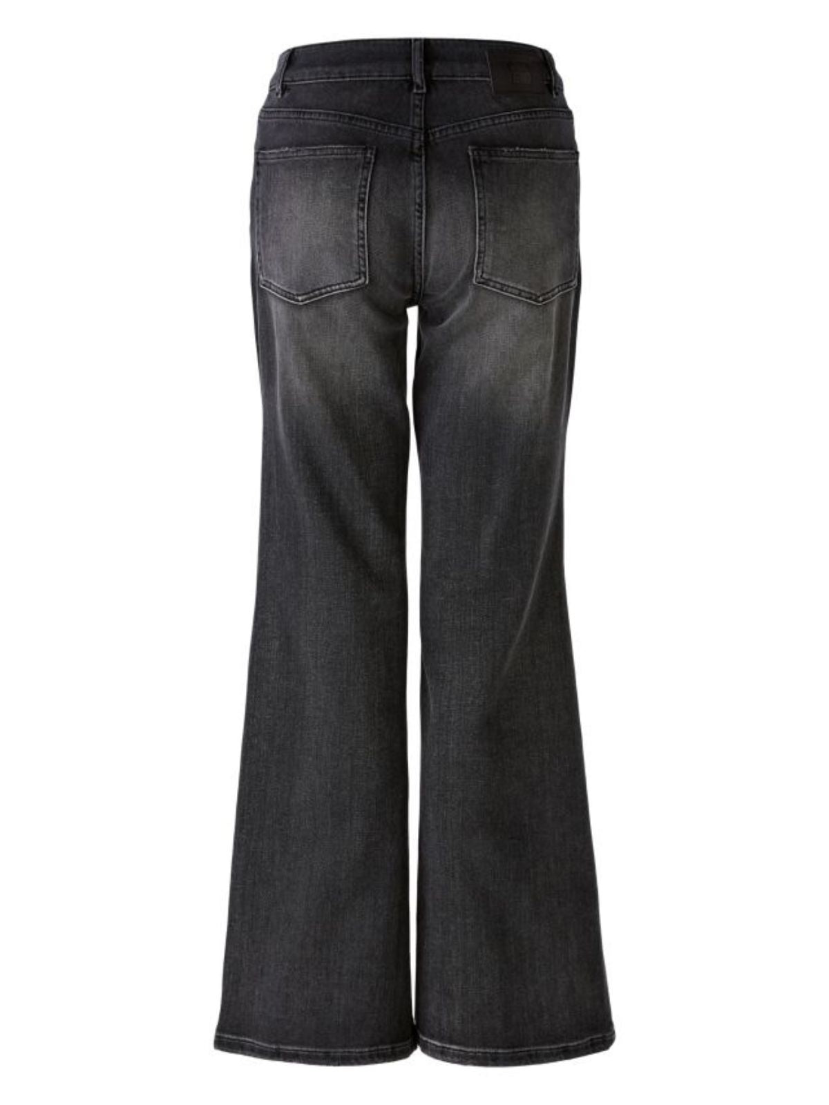 Jeans grigio scuro a palazzo