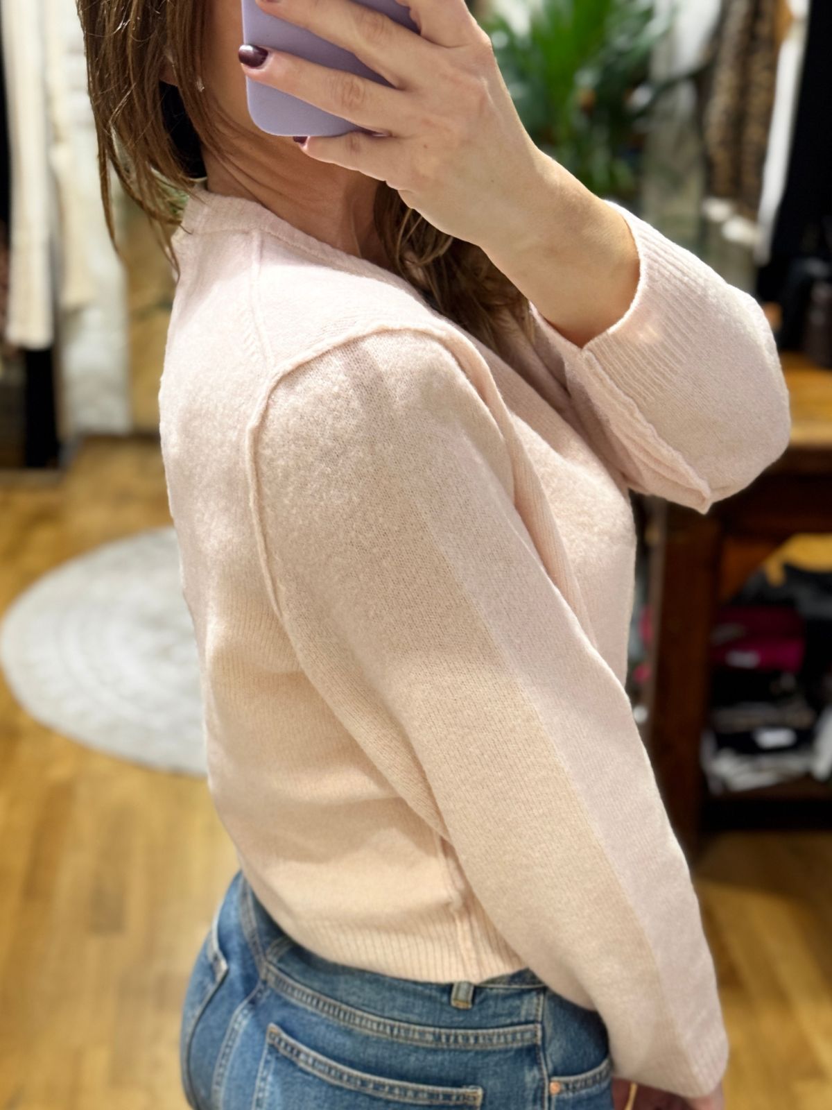 Cardigan corto Ilaya rosa