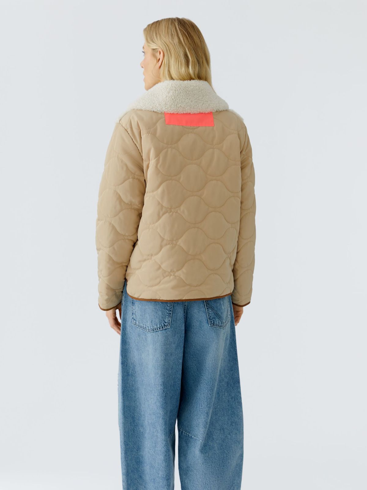 Giubbino reversibile beige