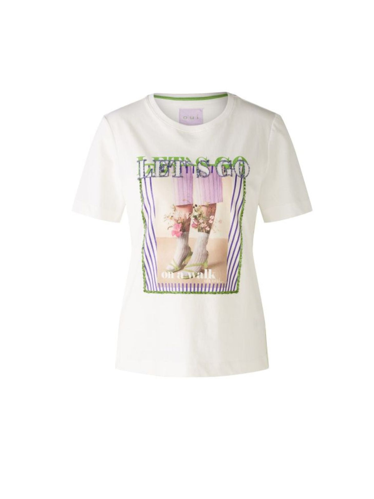 T-shirt &quot;Let&#39;s go&quot; in cotone organico