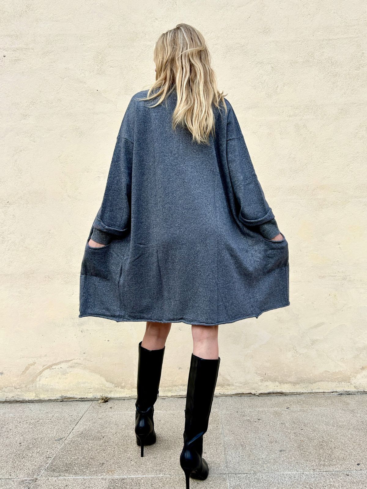 Cardigan/Kimono lurex misto lana