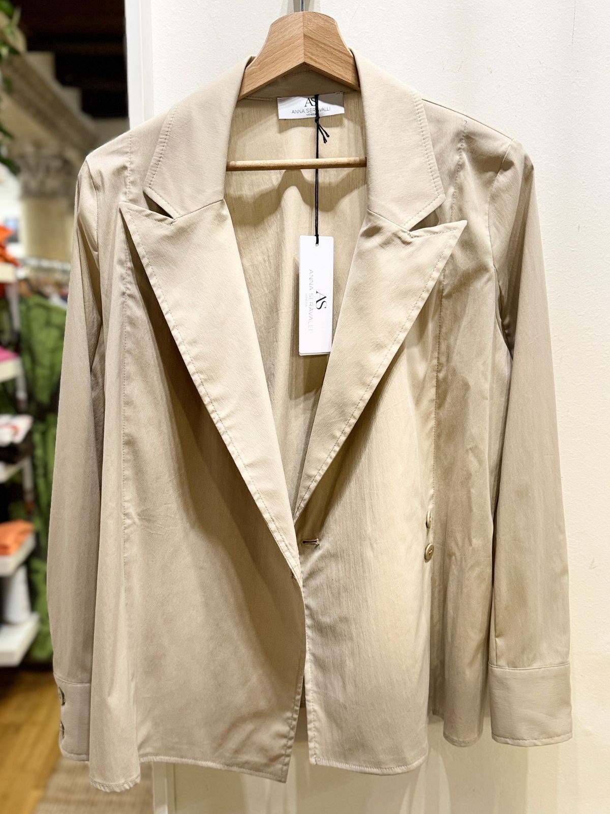 Giacca destrutturata beige