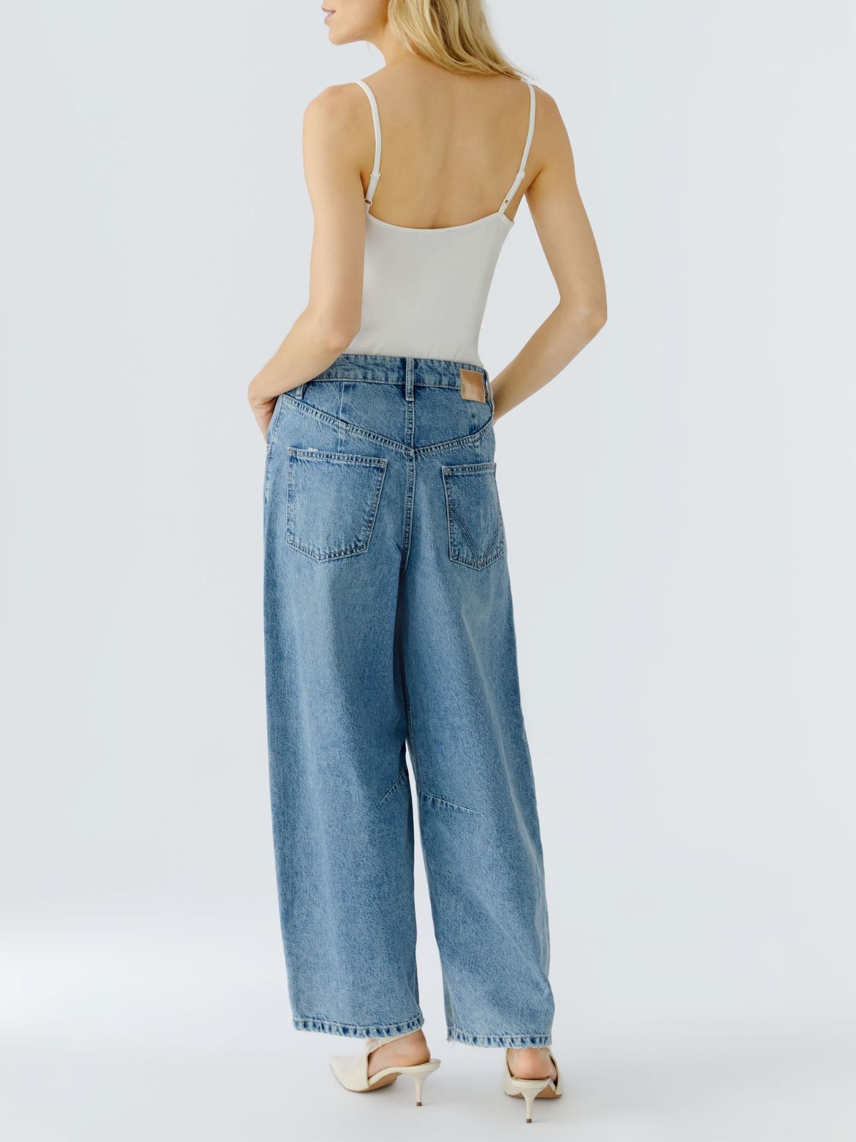 Jeans largo barrel fit