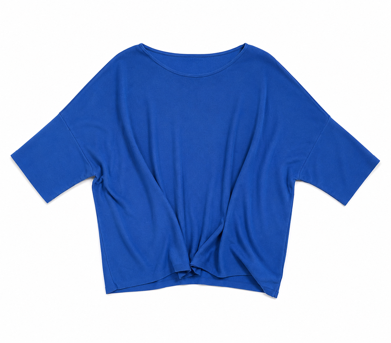 Maglia in cotone blu