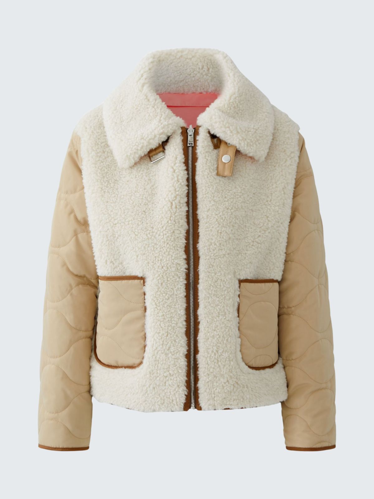 Giubbino reversibile beige