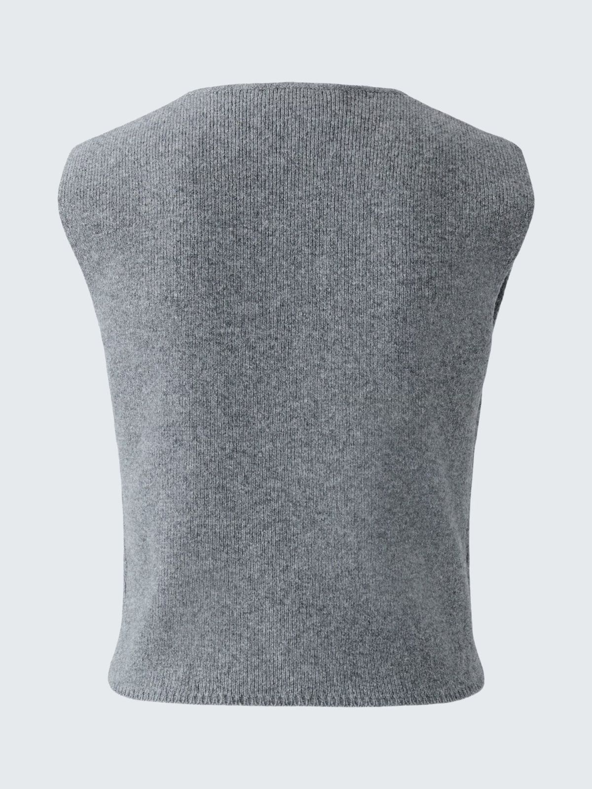Gilet in maglia antracite