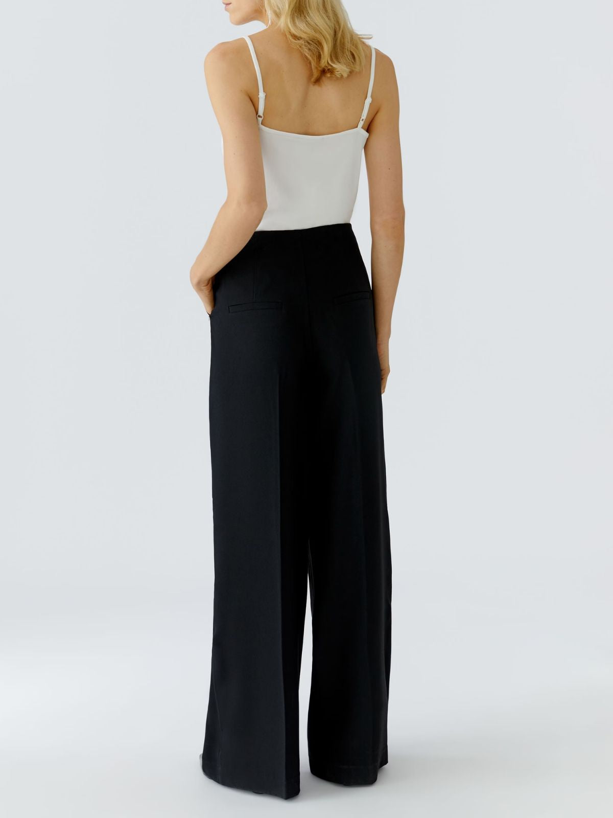 Pantaloni neri palazzo