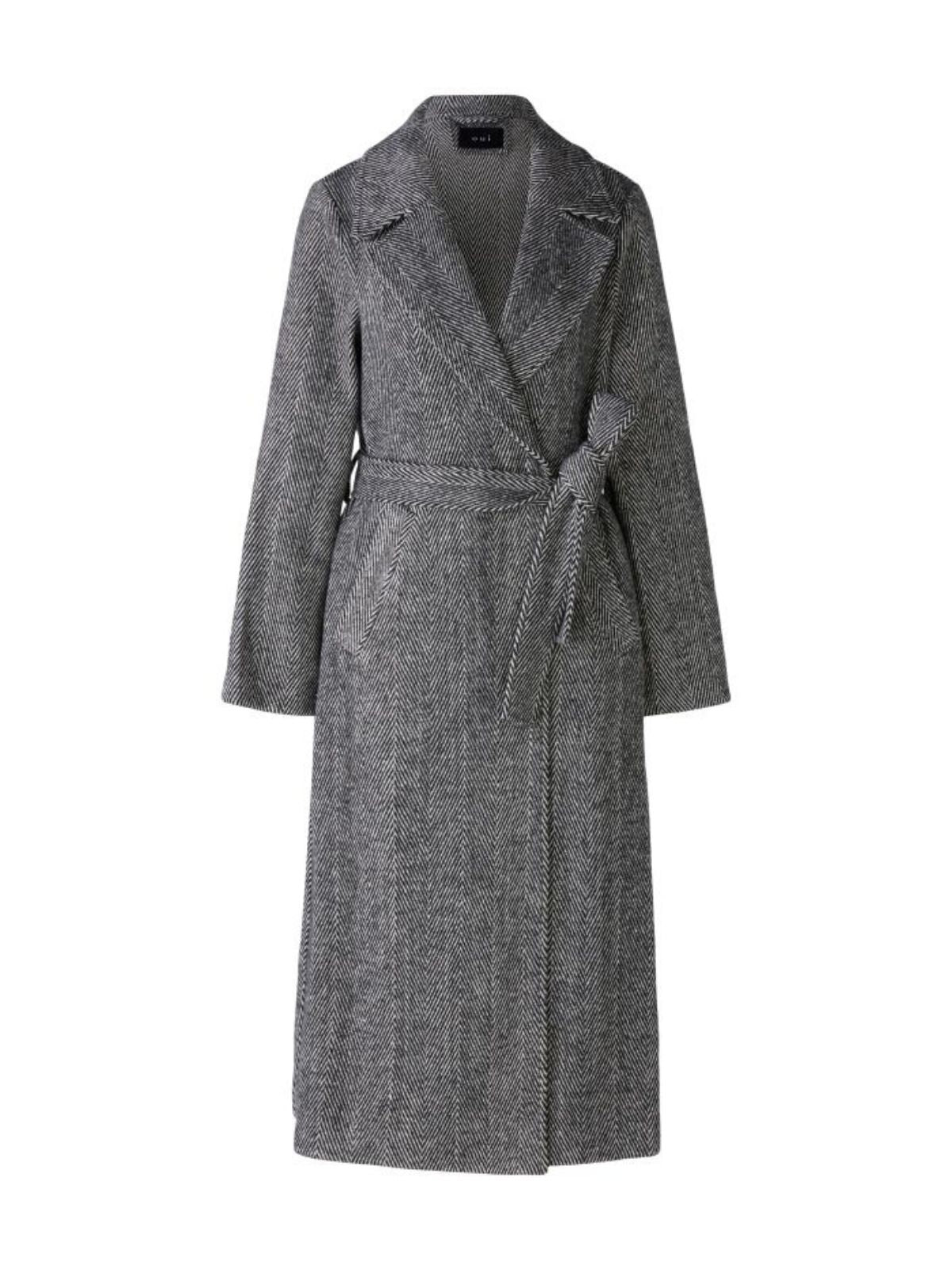 Cappotto lungo spigato