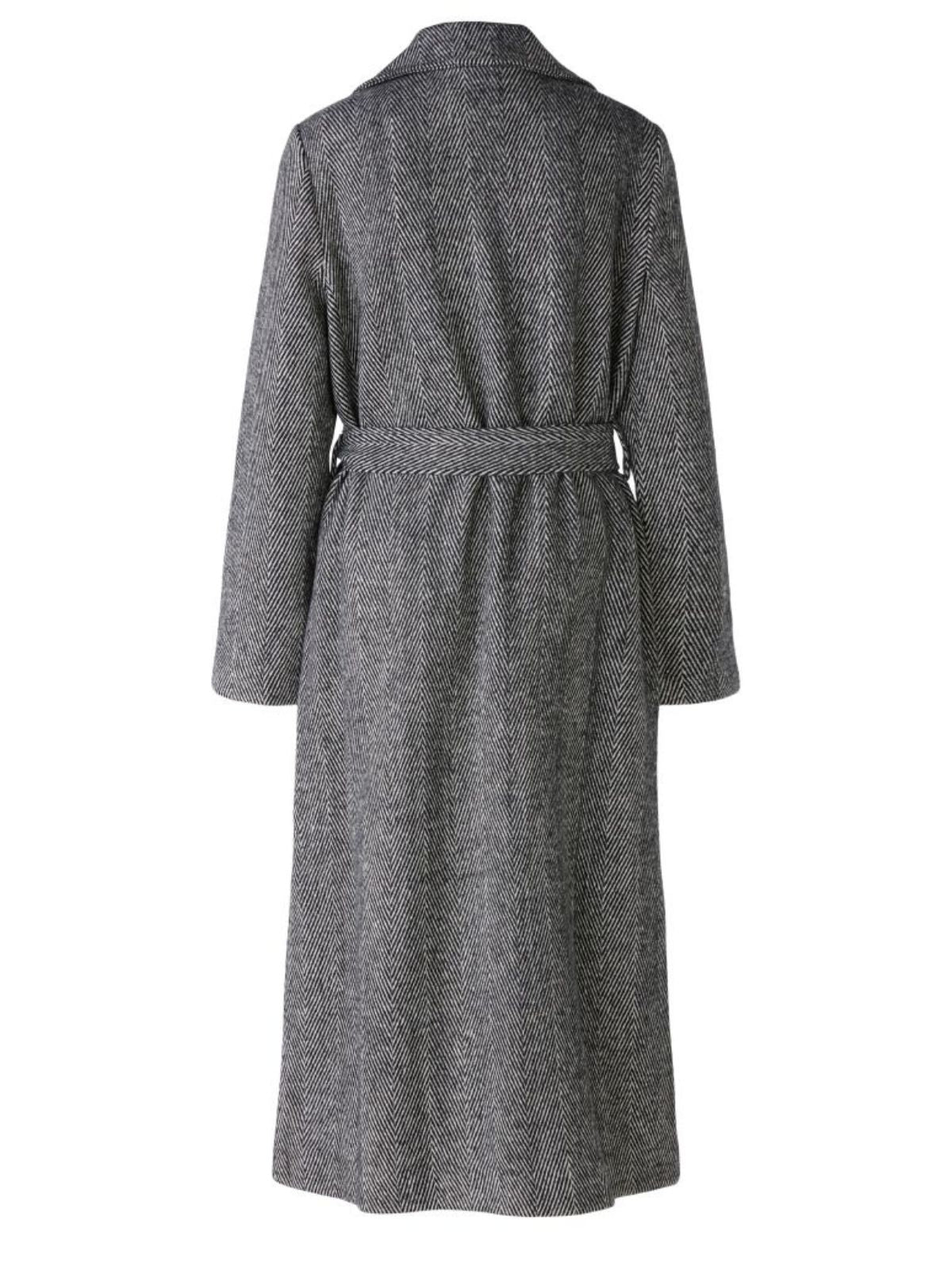 Cappotto lungo spigato