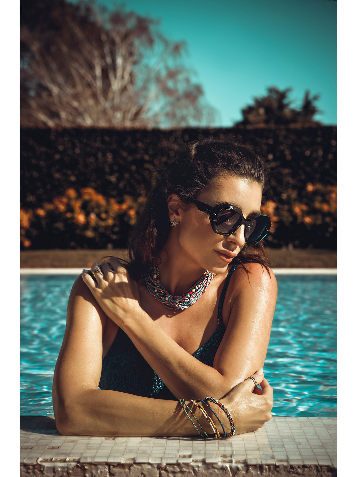 Bikini lurex combinato verde